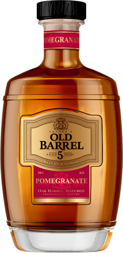 Аперитив FATHER'S OLD BARREL Гранат 35%, 0.5л, крупный план