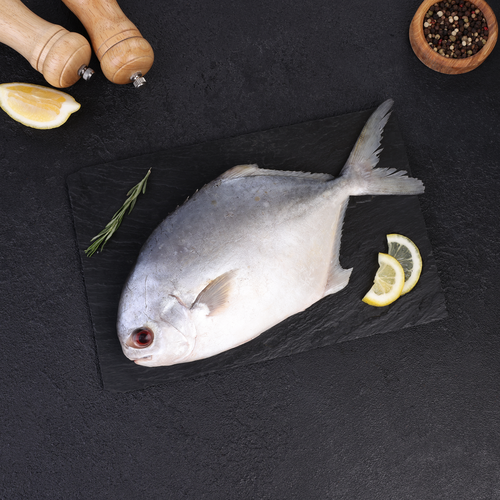 Помпано непотрошеная с головой (из замороженного сырья) ЛЕНТА FRESH, весовая, фото