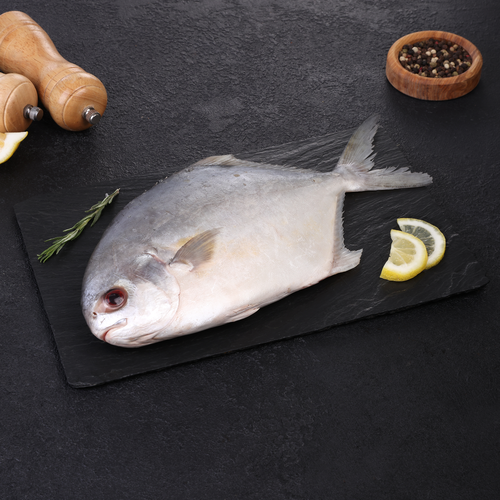 Помпано непотрошеная с головой (из замороженного сырья) ЛЕНТА FRESH, весовая, фото
