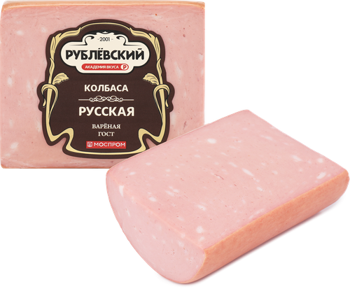 Колбаса вареная РУБЛЕВСКИЕ КОЛБАСЫ Русская, 400г, фото