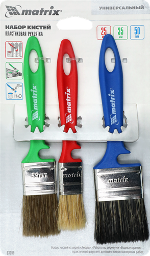 Набор кистей MATRIX Color Line, универсальные 25/35/50мм Арт. 83399, фото