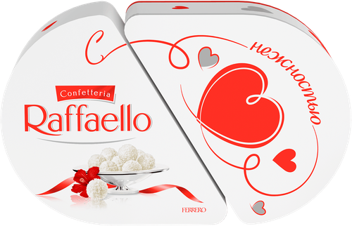 Конфеты RAFFAELLO Сердце с цельным миндальным орехом в кокосовой обсыпке, 300г, изображение