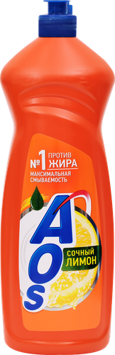 Средство для посуды AOS Свежий лимон, 900мл, картинка