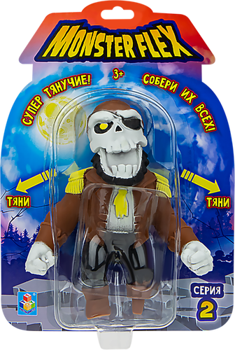 Игрушка 1TOY Monster Flex серия 2 Супертянущиеся фигурки монстров, изображение
