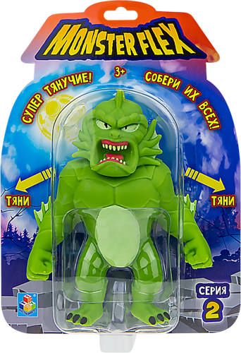 Игрушка 1TOY Monster Flex серия 2 Супертянущиеся фигурки монстров, крупный план