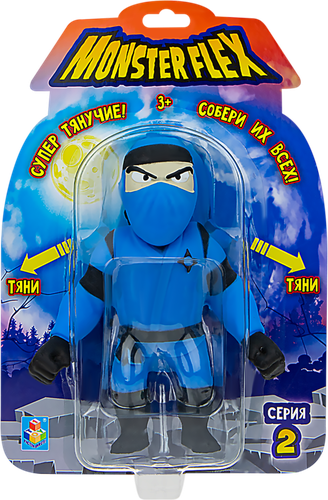 Игрушка 1TOY Monster Flex серия 2 Супертянущиеся фигурки монстров, изображение