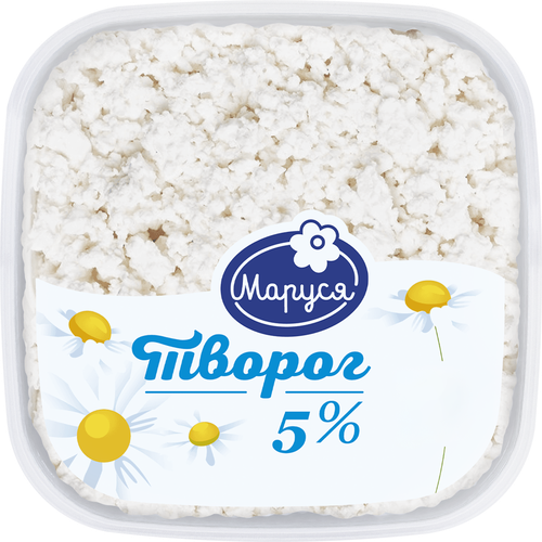 Творог МАРУСЯ 5%, без змж, 500г, изображение