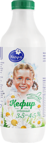 Кефир МАРУСЯ Отборный 3,5–4,5%, без змж, 930г, детальное фото