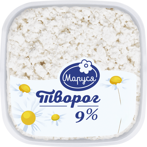 Творог МАРУСЯ 9%, без змж, 500г, фотография
