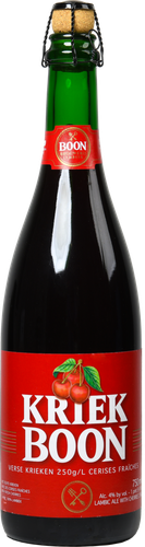 Напиток пивной светлый KRIEK BOON EXTRA фильтрованный пастеризованный, 
4%, 0.75л, вид