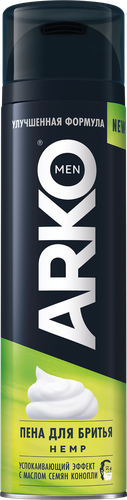 Пена для бритья ARKO Men Soothing hemp, 200мл, фото