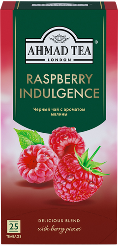 Чай черный AHMAD TEA Raspberry Indulgence, 25пак, вид
