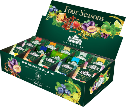 Набор черного и зеленого чая AHMAD TEA Four Seasons 15 вкусов, 90пак, вид