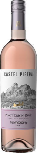 Вино MEZZACORONA Castel Pietra Пино Гриджио Розе Доломити розовое сухое, 0.75л, картинка