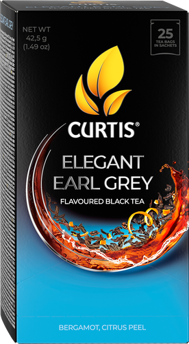 Чай черный CURTIS Elegant Earl Grey ароматизированный с добавками байховый, 25пак, картинка