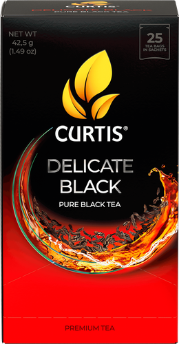 Чай черный CURTIS Delicate Black байховый, 25пак, вид