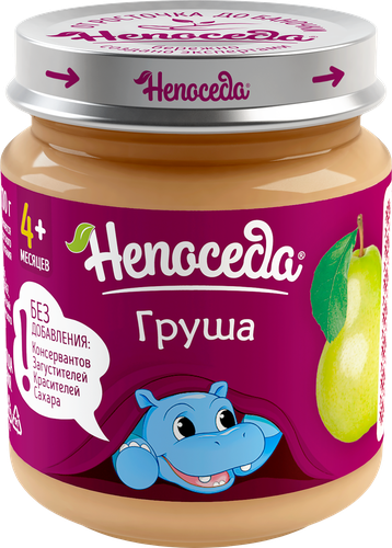Пюре фруктовое НЕПОСЕДА из груш д/дет. пит. с 4мес., изображение
