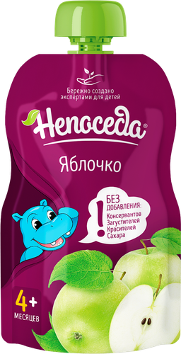 Пюре фруктовое НЕПОСЕДА из яблок д/дет. пит. с 4мес., фото