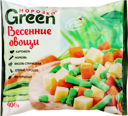 Овощи МОРОЗКО Green Весенние, 400г, детальное фото