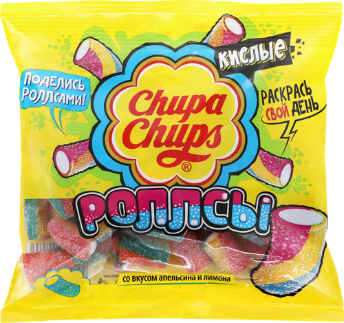 Мармелад жевательный CHUPA CHUPS Роллсы, 150г, картинка