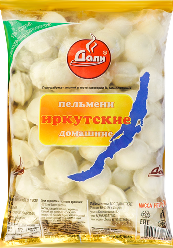 Пельмени ДАЛИ Иркутские домашние, категория В, 800г, картинка