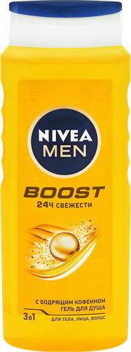 Гель для душа мужской NIVEA Men Boost, 500мл, фото