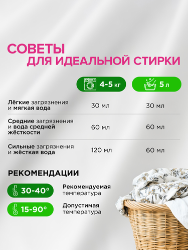 Гель для стирки SYNERGETIC биоразлагаемый универсальный, концентрированный, 2.75л, картинка
