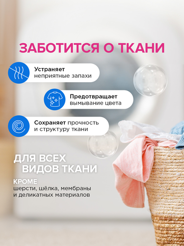 Гель для стирки SYNERGETIC биоразлагаемый универсальный, концентрированный, 2.75л, изображение