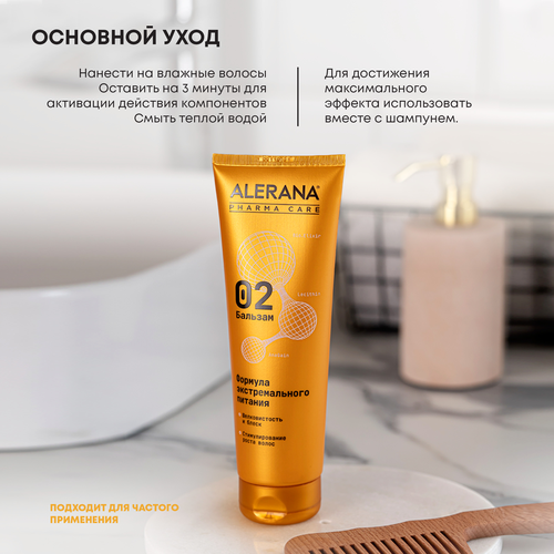Шампунь для волос ALERANA Pharma care Формула экстремального питания, 260мл, изображение