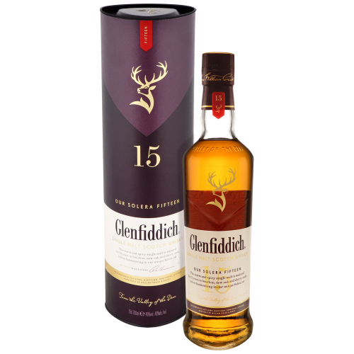 Виски GLENFIDDICH Шотландский односолодовый 15 лет 40%, туба, 0.7л, фотография