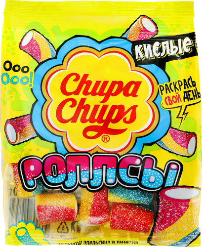 Мармелад жевательный CHUPA CHUPS Роллсы, 70г, вид