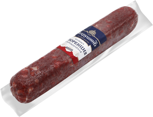 Колбаса сырокопченая БАХРУШИНЪ Флоренция, весовая, крупный план