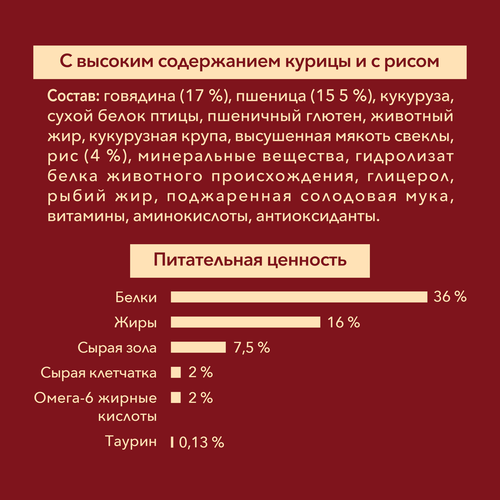 Корм сухой для взрослых собак PURINA ONE для средних и крупных пород, с высоким содержанием говядины и рисом, 10кг, детальное фото