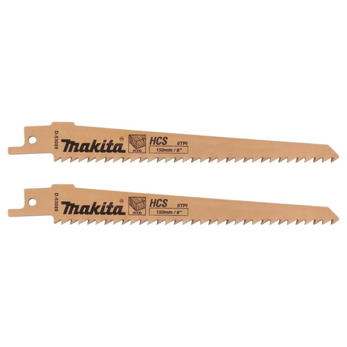Сабельная пилка MAKITA для дерева BASIC 150x1,2x6TPI, 2 шт.., детальное фото