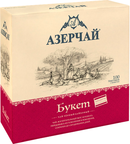 Чай черный АЗЕРЧАЙ Premium collection байховый букет, 100пак, фото