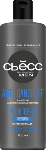 Шампунь для волос мужской СЬĔСС Men Anti-dandruff против перхоти, 450мл, фото