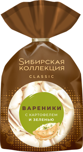 Вареники SИБИРСКАЯ КОЛЛЕКЦИЯ с картофелем и зеленью, 700г, фото