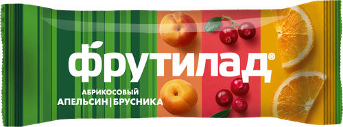Батончик фруктовый ФРУТИЛАД Фруктовая энергия, с апельсином и брусникой, 30г, фотография