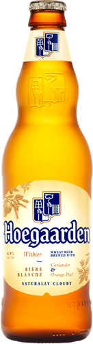 Напиток пивной HOEGAARDEN белое нефильтрованный пастеризованный осветленный 4,9%, 0.44л, детальное фото