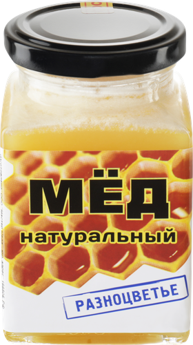 Мед натуральный МАСТЕР МЁДА Разноцветье, 330г, крупный план