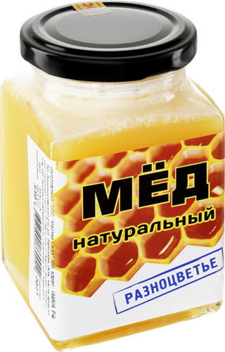 Мед натуральный МАСТЕР МЁДА Разноцветье, 330г, фотография