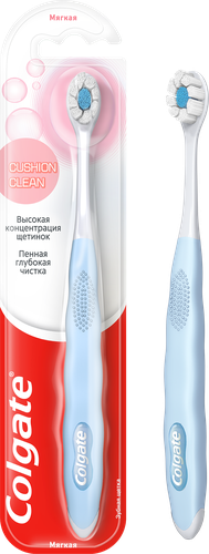 Зубная щетка COLGATE Cushion clean, мягкая, изображение