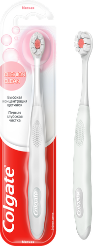Зубная щетка COLGATE Cushion clean, мягкая, картинка