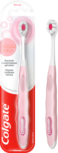 Зубная щетка COLGATE Cushion clean, мягкая, фото