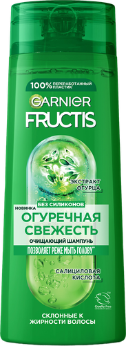 Шампунь для волос FRUCTIS Огуречная свежесть, 400мл, картинка