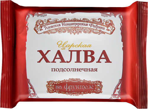 Халва подсолнечная АЗОВСКАЯ КФ Царская, на фруктозе, 180г, детальное фото