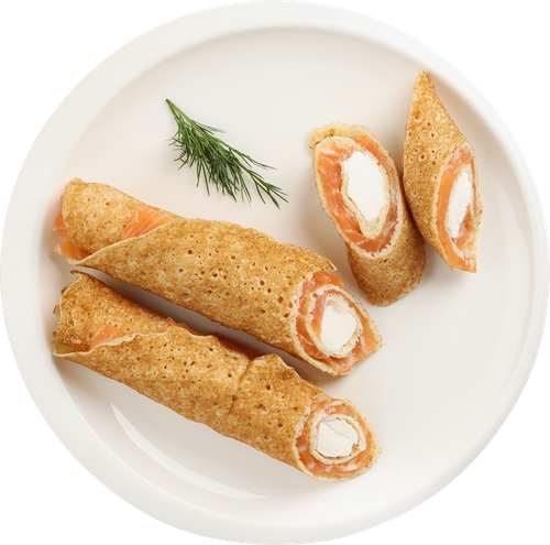 Блинчик с сыром и лососем ЛЕНТА FRESH, весовой, фото