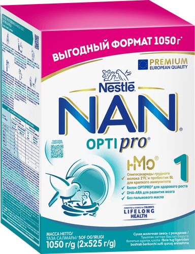 Смесь детская NAN 1 OptiPro, с рождения, 1050г, фото