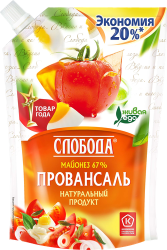 Майонез СЛОБОДА Провансаль 67%, 800мл, картинка