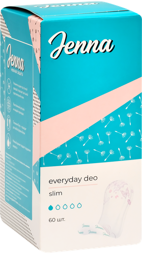 Прокладки ежедневные JENNA Everyday Deo Slim, 60шт, фотография